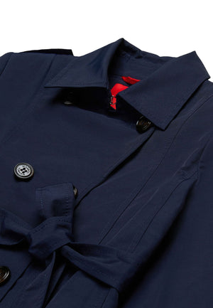 ViaMonte Shop | Max&Co trench blu bambina in cotone tecnico
