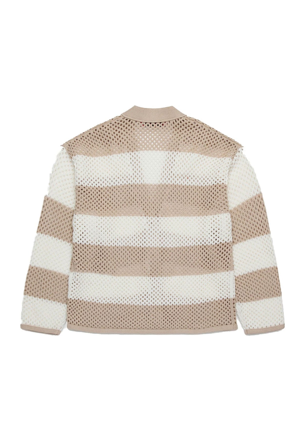 Max&Co cardigan a righe bianco/beige bambina in cotone