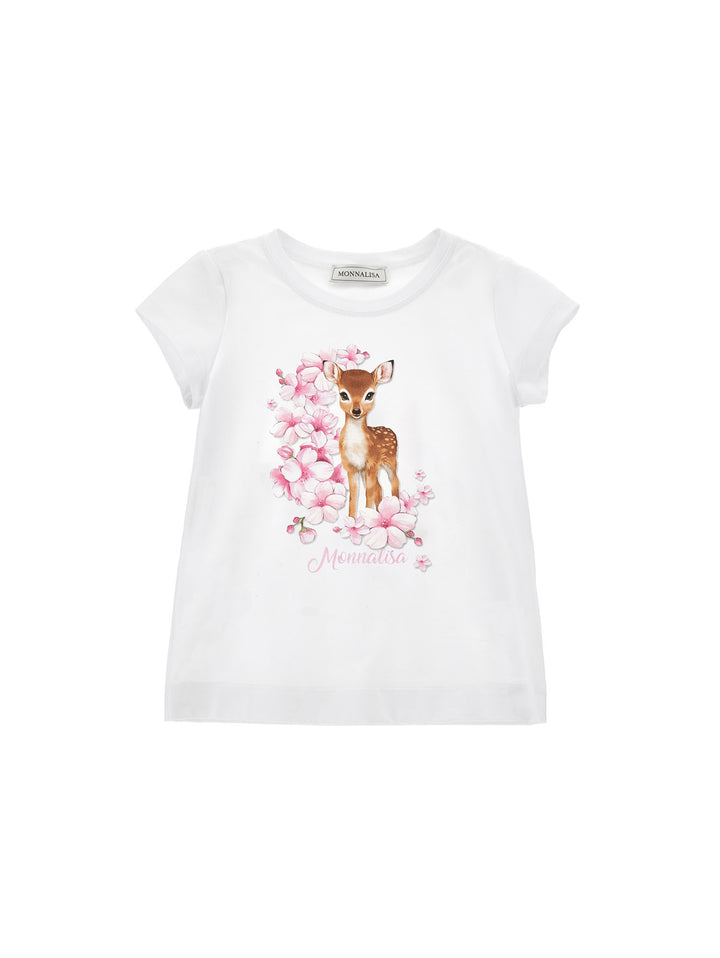 ViaMonte Shop | Monnalisa t-shirt rosa bambina in cotone
