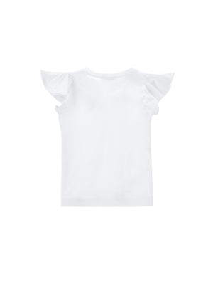 ViaMonte Shop | Monnalisa t-shirt bianca bambina in cotone