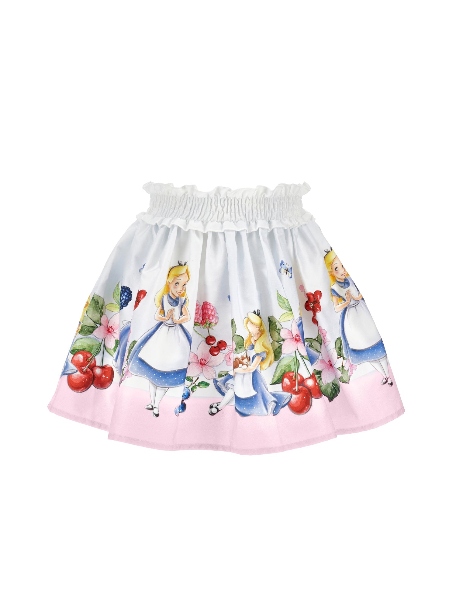ViaMonte Shop | Monnalisa gonna bianca bambina in rasatello