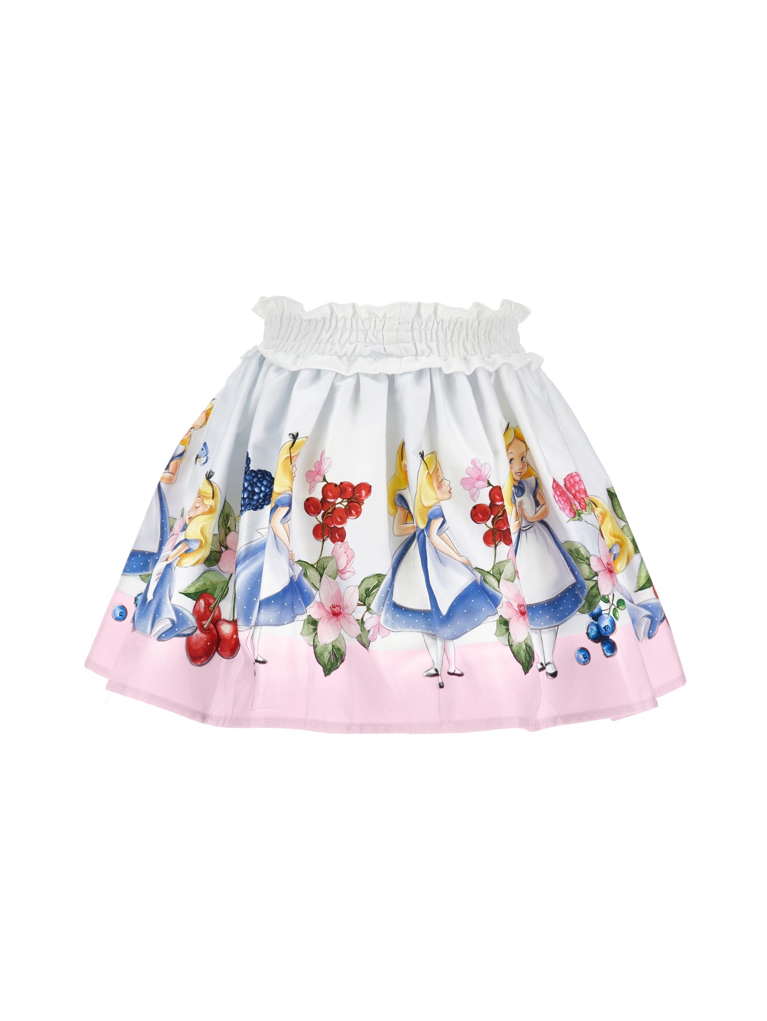 ViaMonte Shop | Monnalisa gonna bianca bambina in rasatello