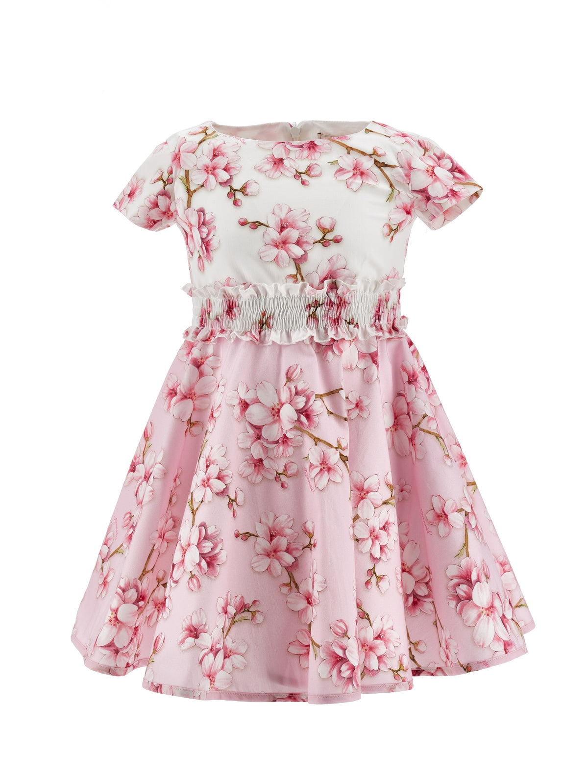 Monnalisa vestito rosa bambina in cotone | ViaMonte Shop
