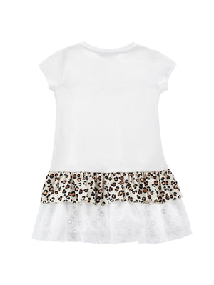 ViaMonte Shop | Monnalisa vestito bianco bambina in cotone
