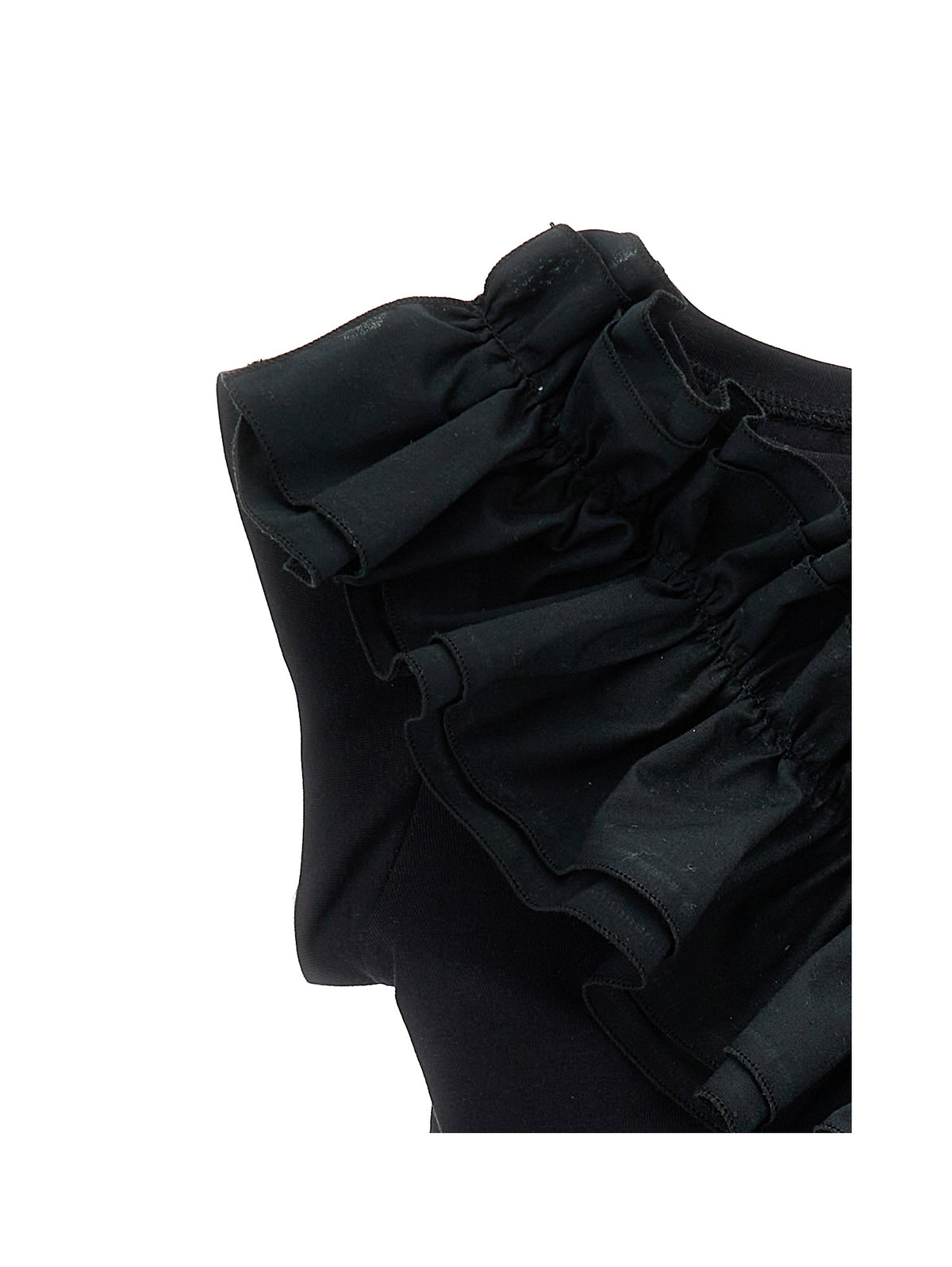 Monnalisa top nero bambina in cotone | ViaMonte Shop