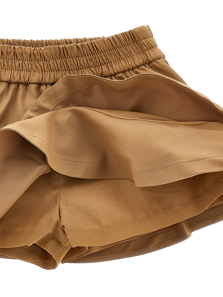 ViaMonte Shop | Monnalisa gonna beige bambina in cotone