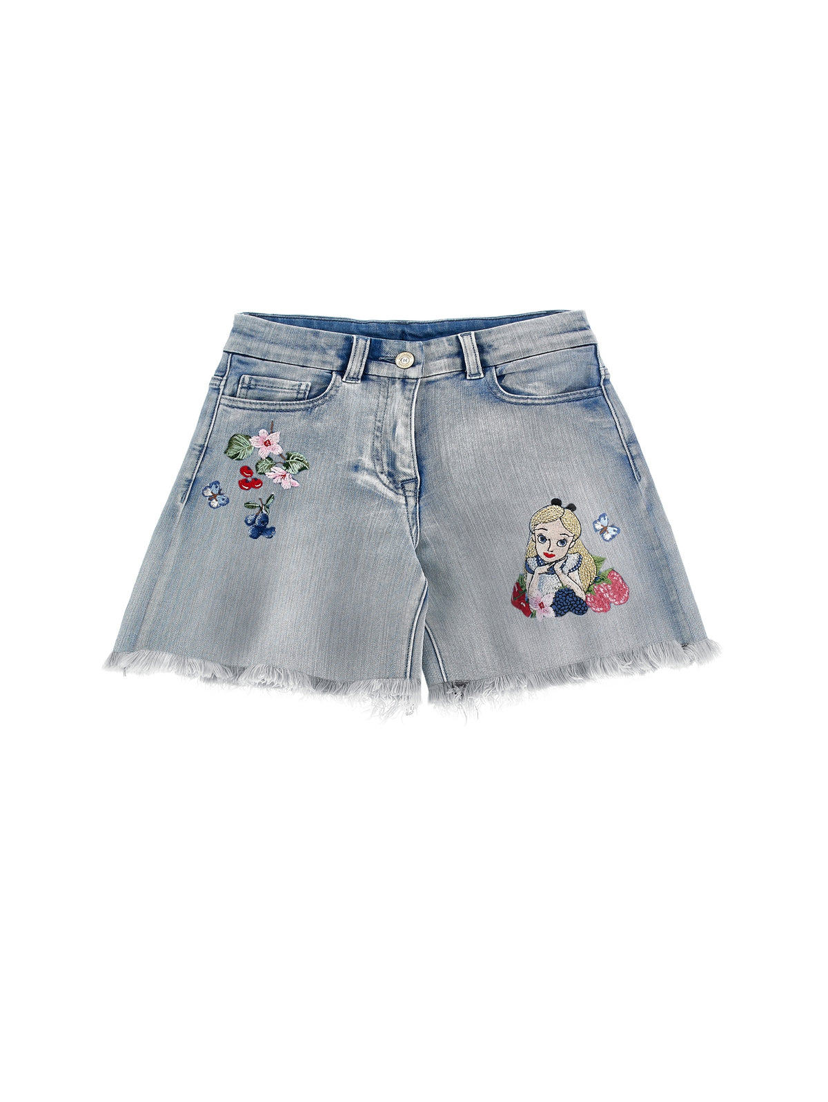 ViaMonte Shop | Monnalisa shorts rosa bambina in denim