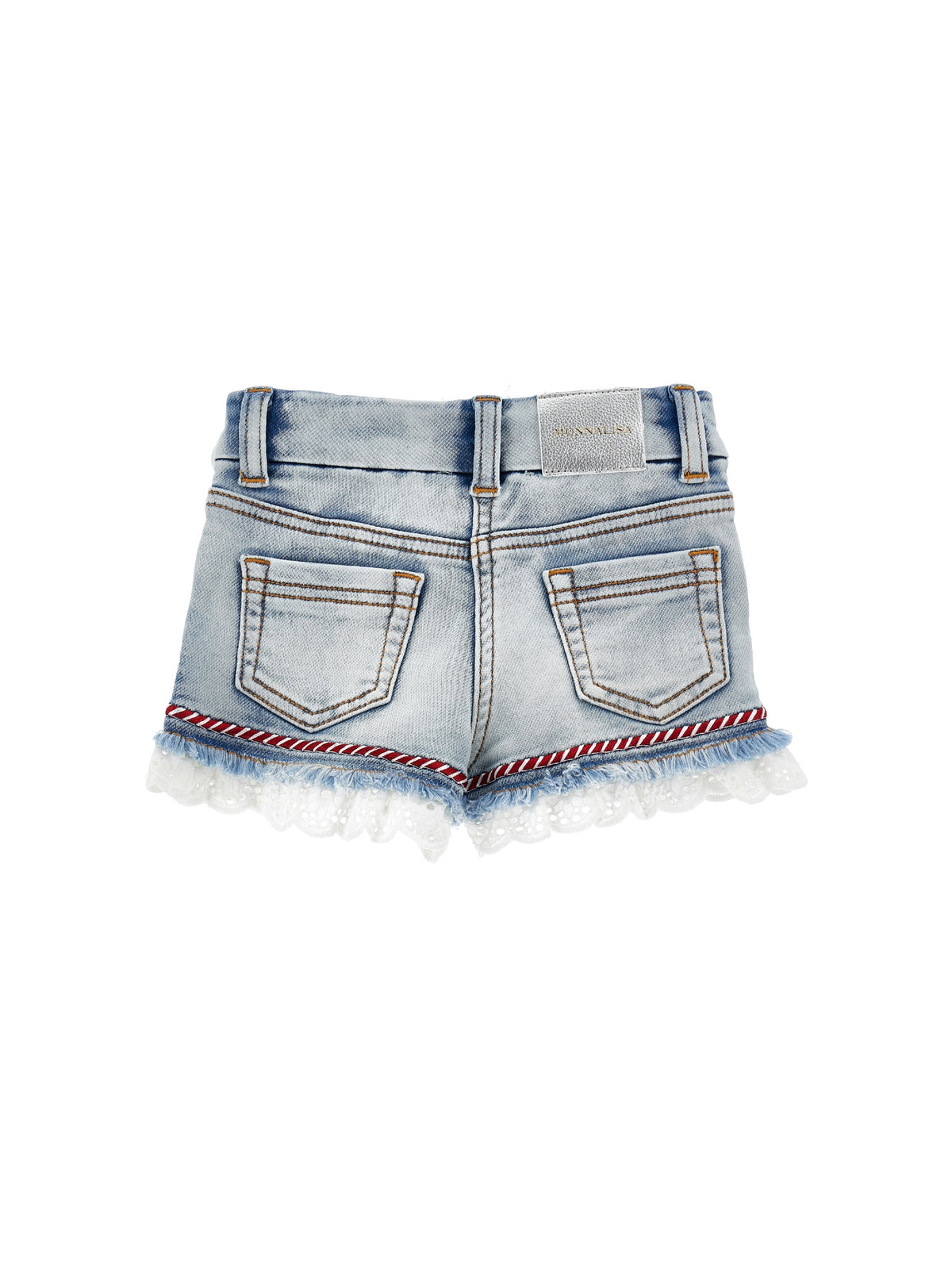 ViaMonte Shop | Monnalisa shorts blu bambina in denim