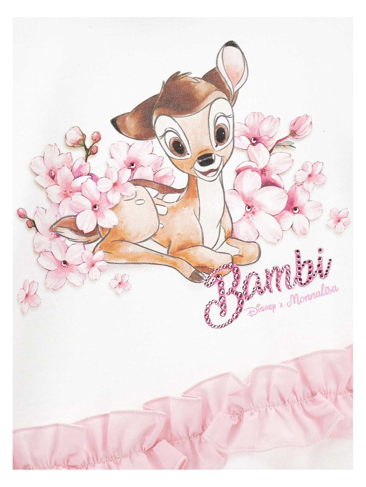ViaMonte Shop | Monnalisa t-shirt bianca bambina in cotone