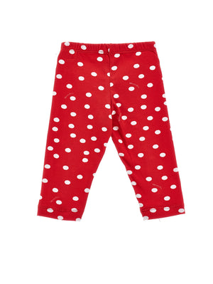 ViaMonte Shop | Monnalisa leggings rossi neonata in cotone