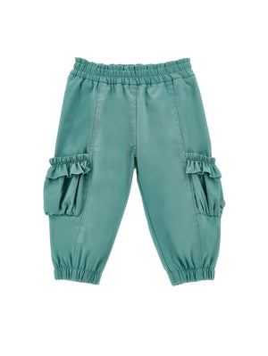 ViaMonte Shop | Monnalisa pantalone verde neonata in cotone
