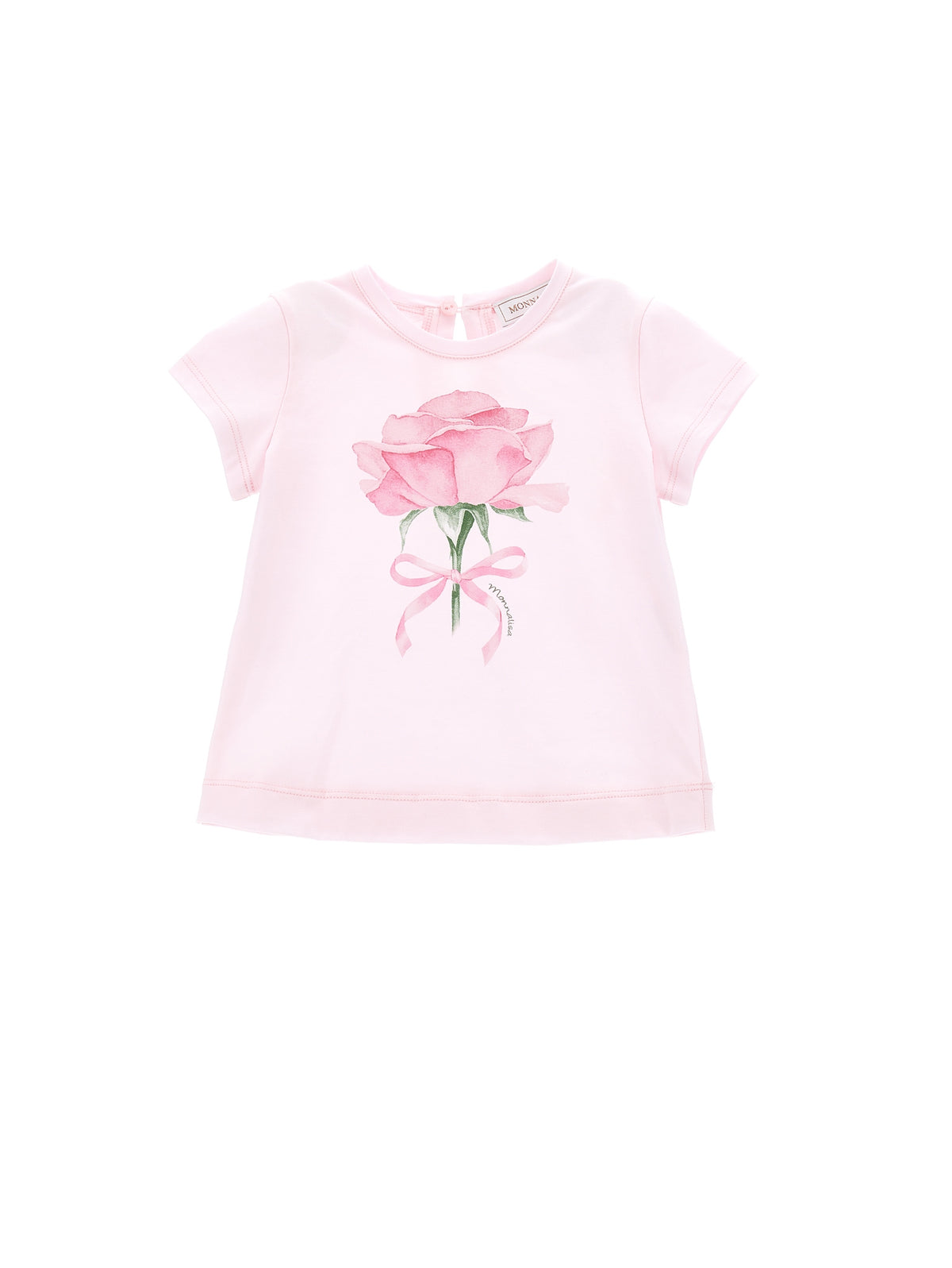 ViaMonte Shop | Monnalisa t-shirt rosa neonata in cotone