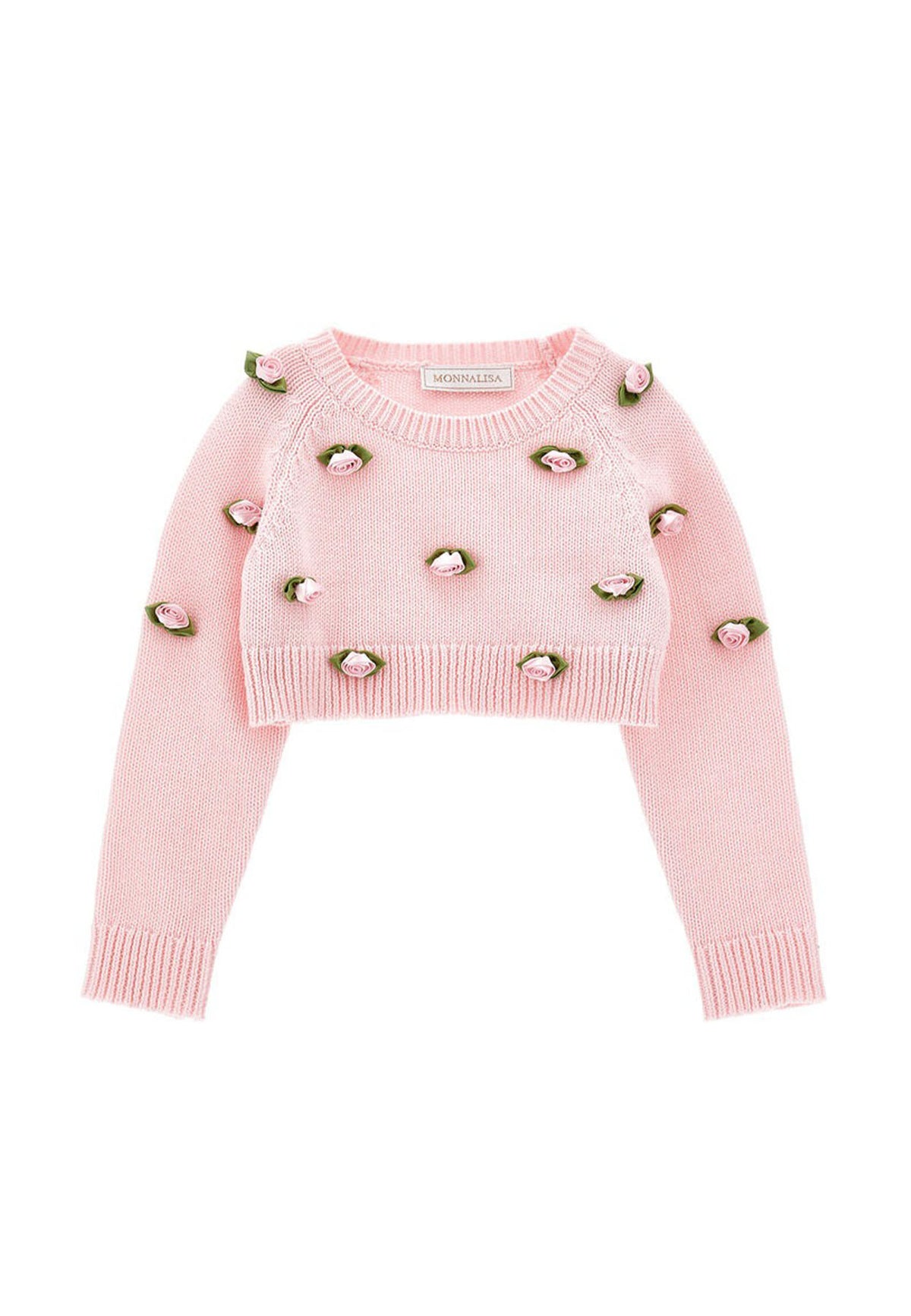 ViaMonte Shop | Monnalisa maglia rosa neonata in cotone
