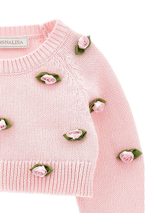 ViaMonte Shop | Monnalisa maglia rosa neonata in cotone