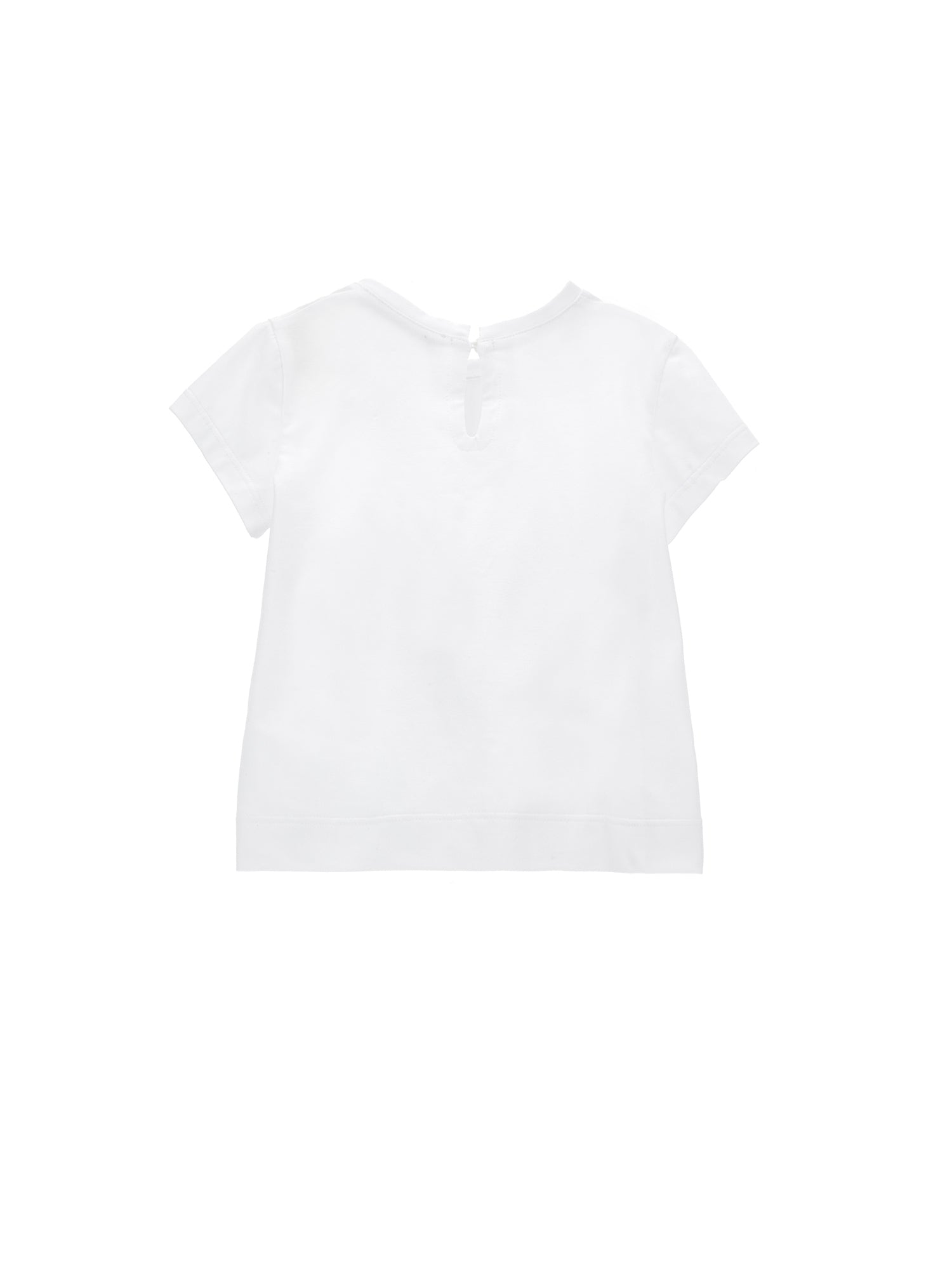 Monnalisa t-shirt bianca neonata in cotone | ViaMonte Shop