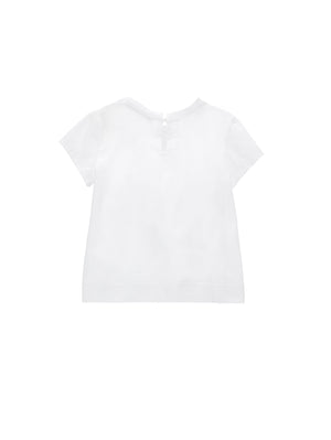 Monnalisa t-shirt bianca neonata in cotone | ViaMonte Shop