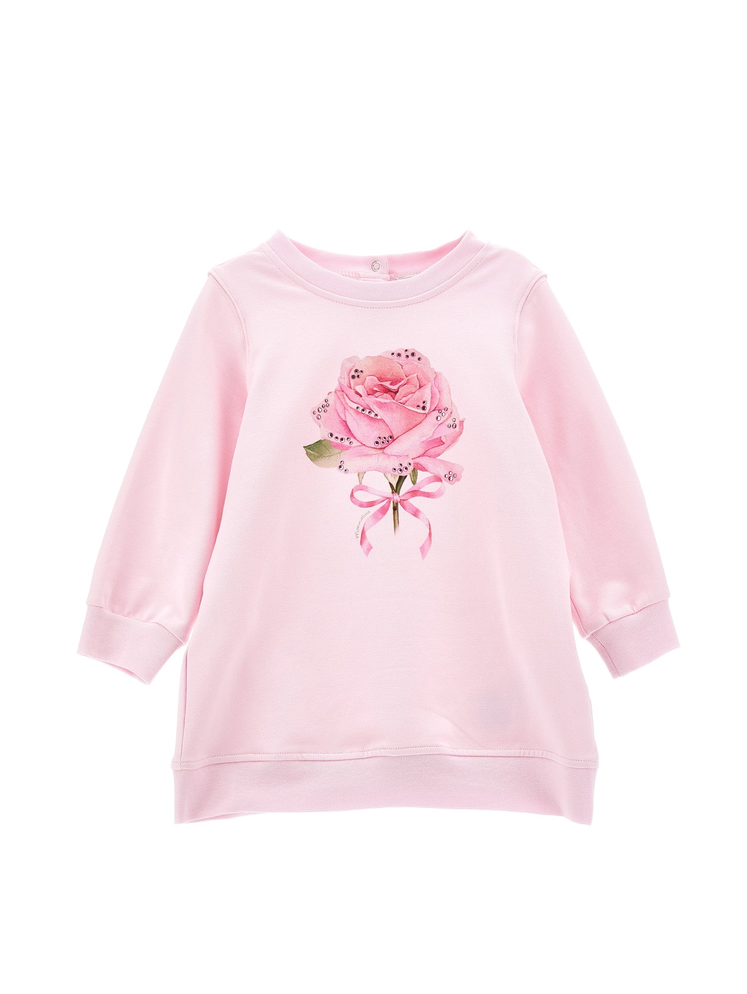 ViaMonte Shop | Monnalisa felpa rosa neonata in cotone
