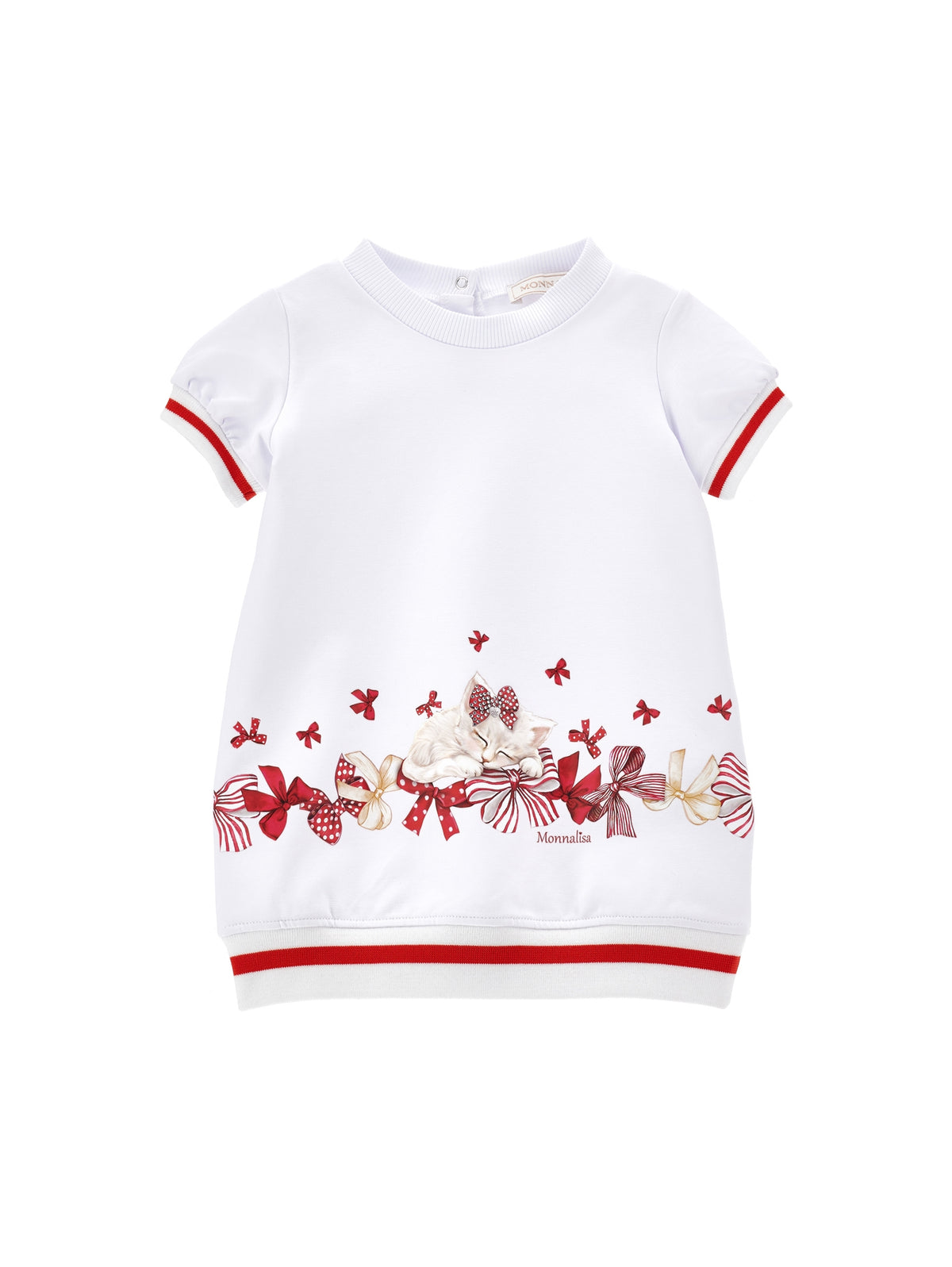 ViaMonte Shop | Monnalisa vestito bianco neonata in cotone
