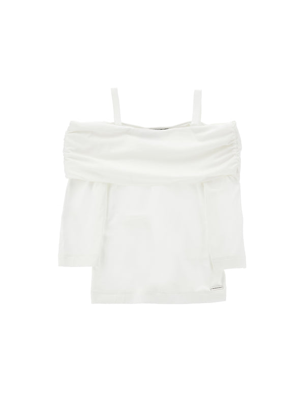 ViaMonte Shop | Monnalisa t-shirt bianca bambina in modal