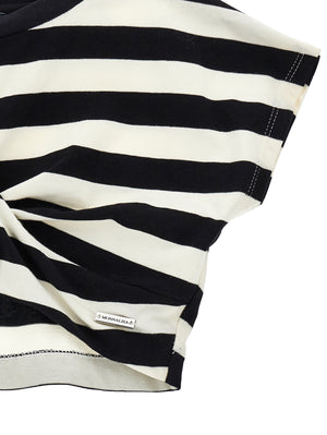 ViaMonte Shop | Monnalisa top bianco/nero bambina in cotone
