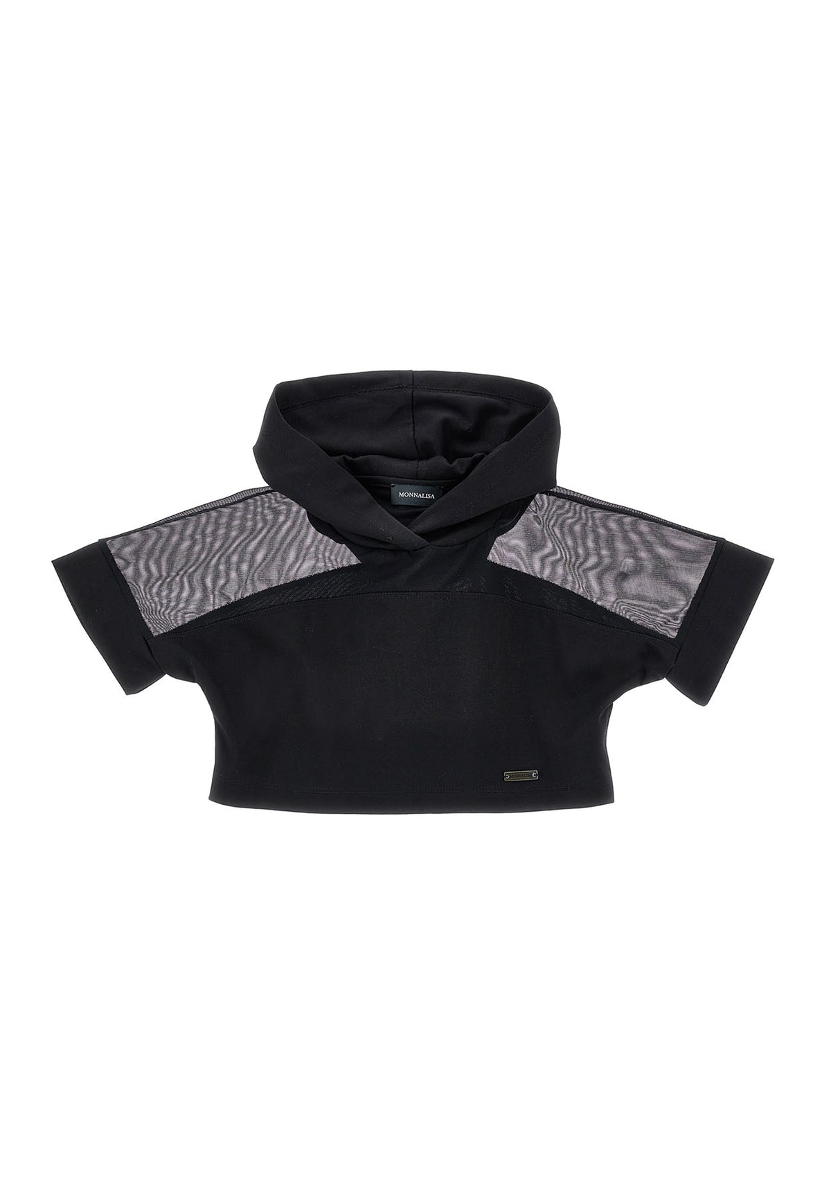 ViaMonte Shop | Monnalisa felpa nera bambina in viscosa