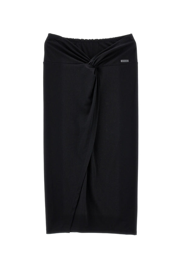 ViaMonte Shop | Monnalisa gonna nera bambina in viscosa