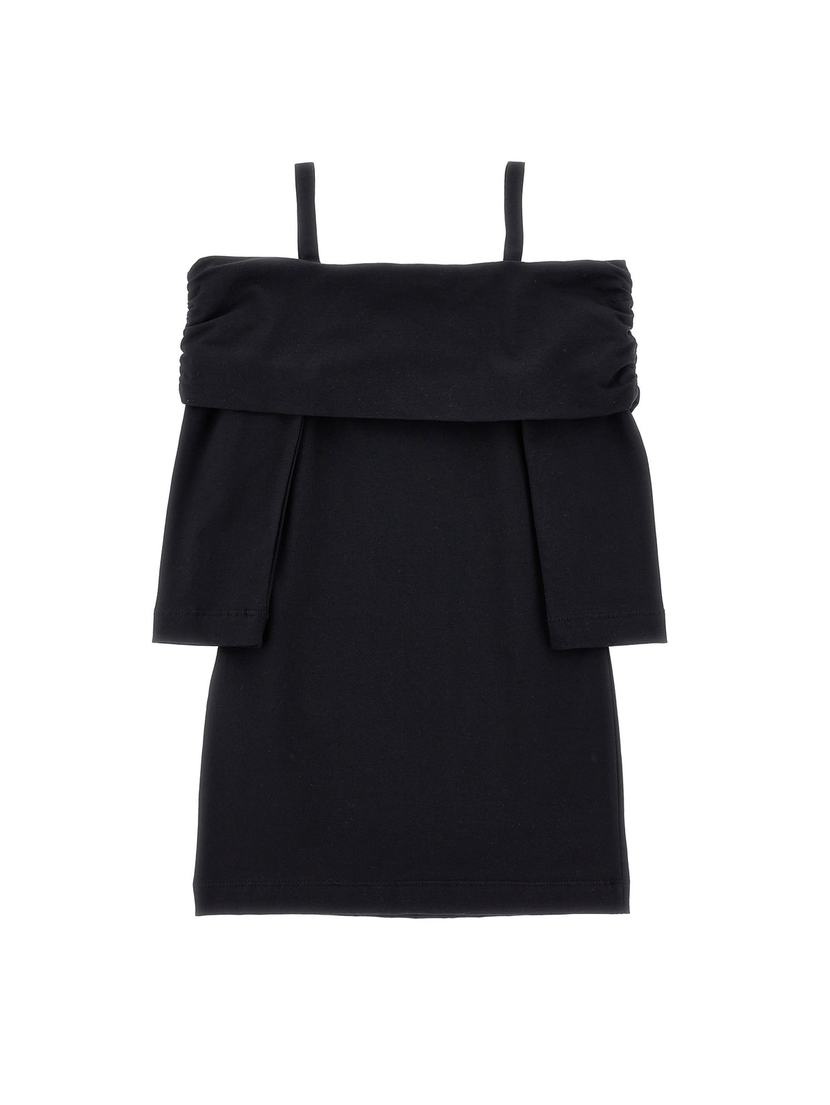 Monnalisa vestito nero bambina in cotone | ViaMonte Shop