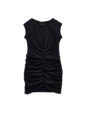 ViaMonte Shop | Monnalisa vestito nero bambina in cotone
