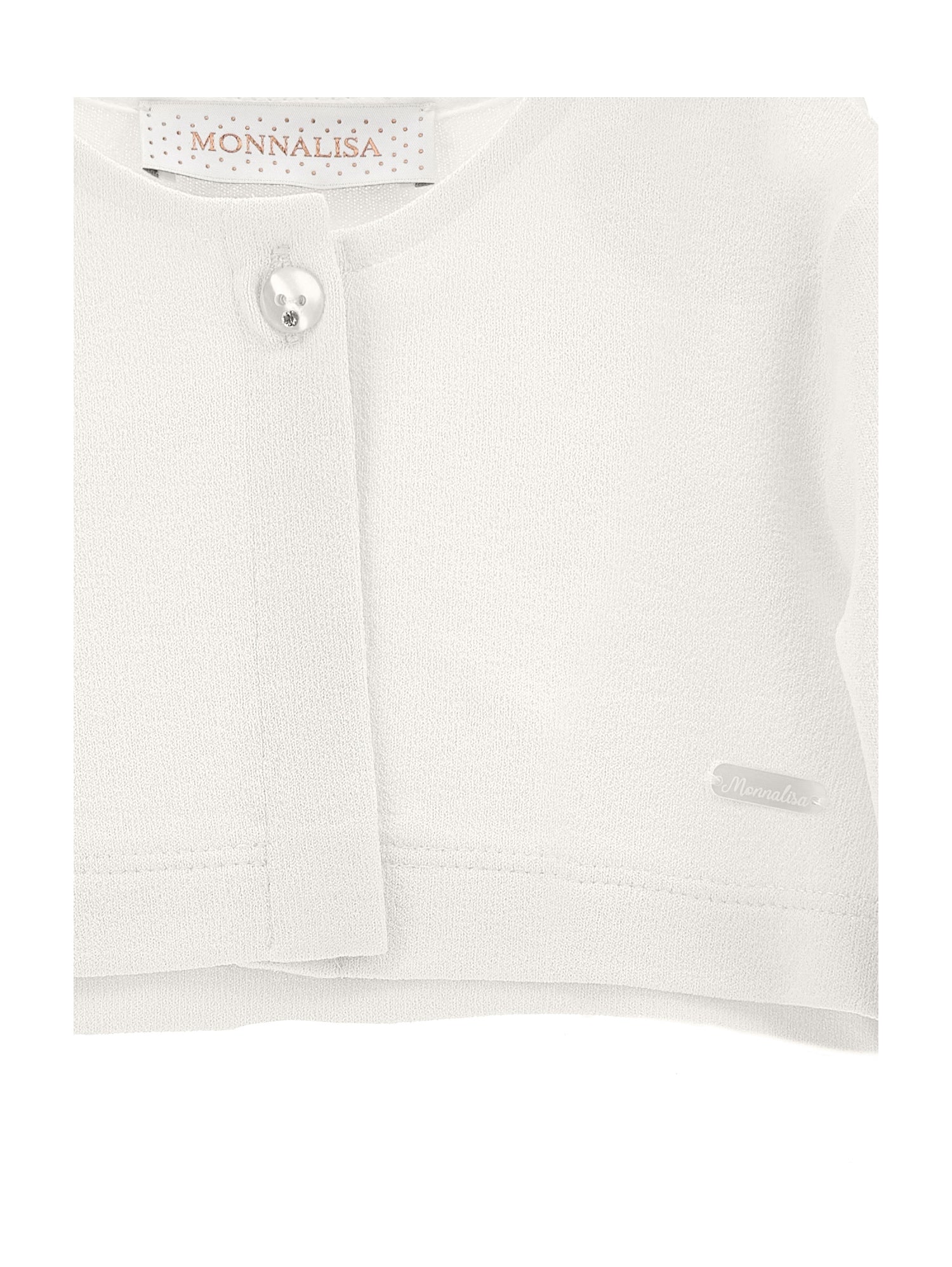 ViaMonte Shop | Monnalisa maglia cardigan bianco neonata in viscosa