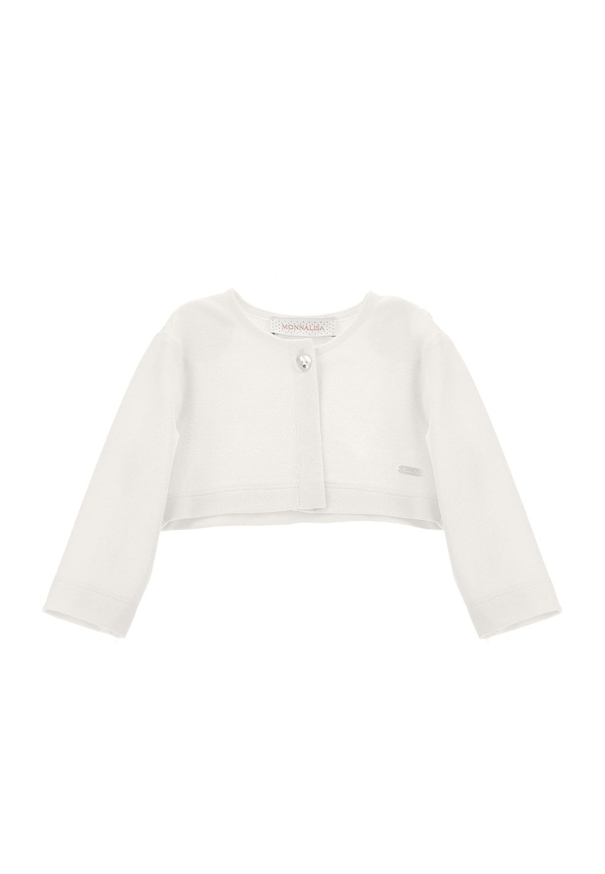 ViaMonte Shop | Monnalisa maglia cardigan bianco neonata in viscosa
