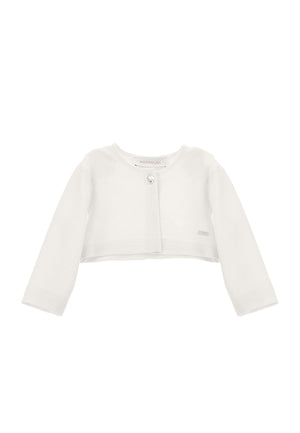 ViaMonte Shop | Monnalisa maglia cardigan bianco neonata in viscosa