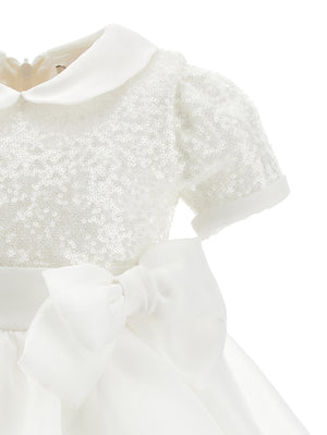 ViaMonte Shop | Monnalisa vestito bianco neonata