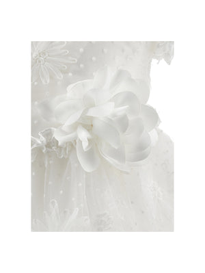 ViaMonte Shop | Monnalisa vestito bianco neonata in tulle