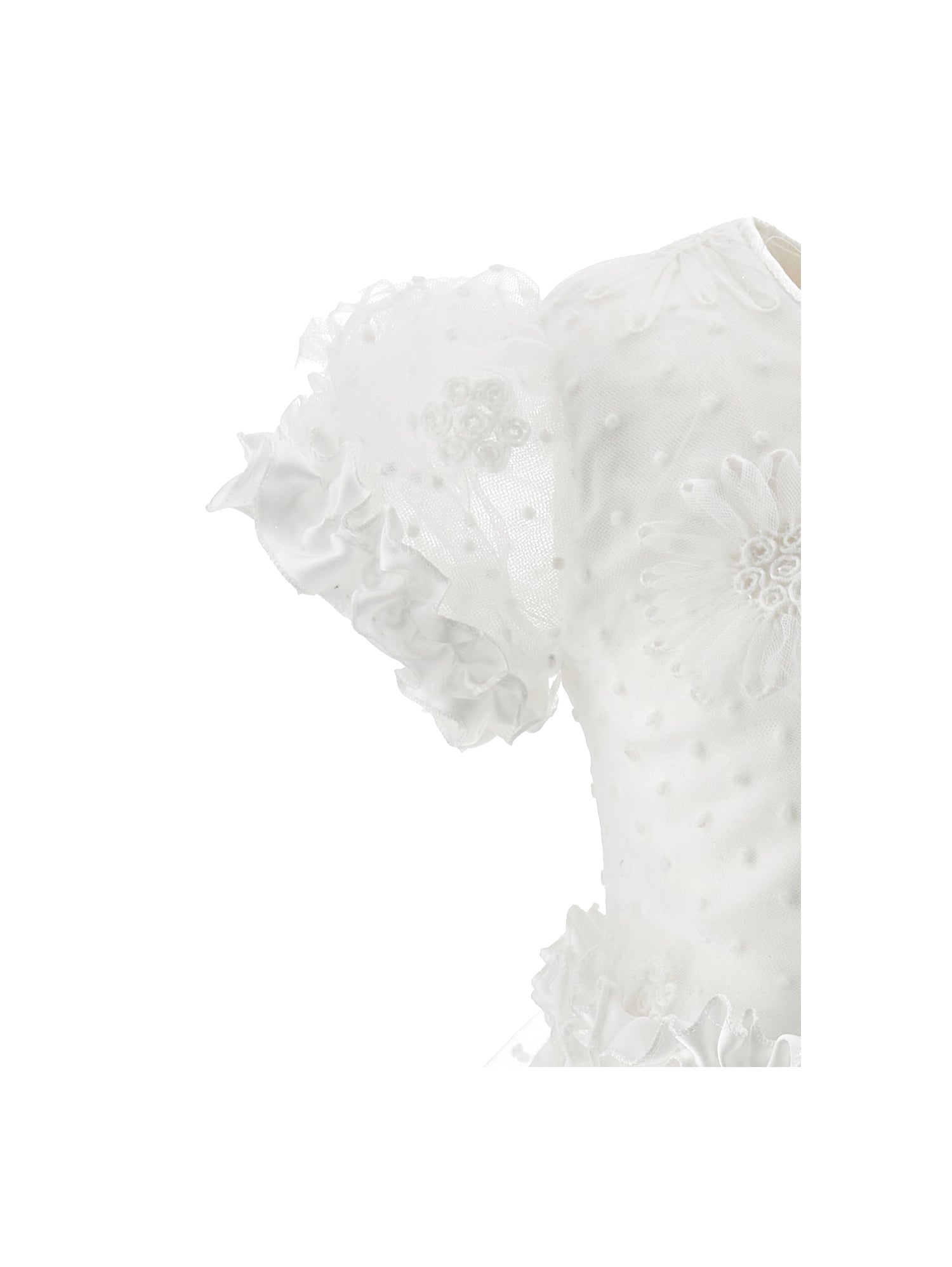 ViaMonte Shop | Monnalisa vestito bianco neonata in tulle