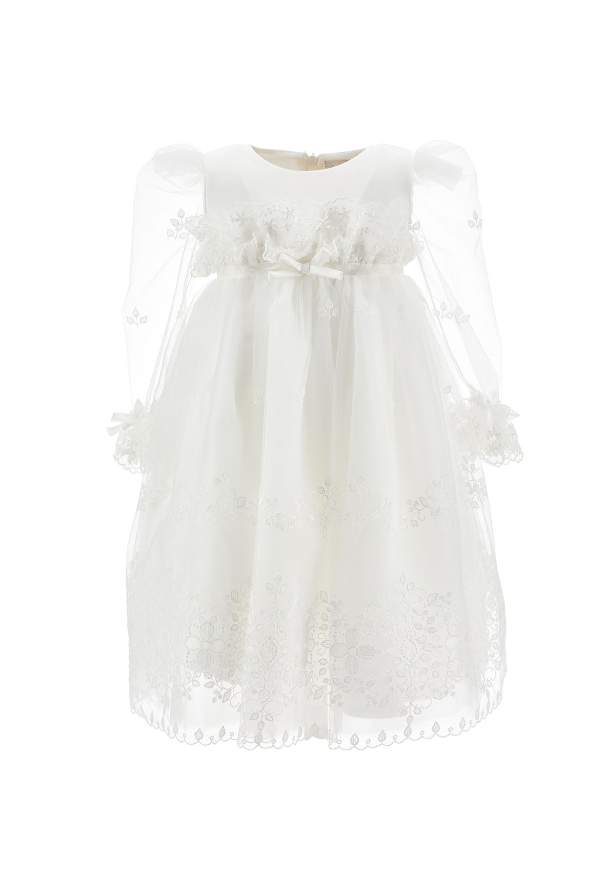 Monnalisa vestito bianco neonata