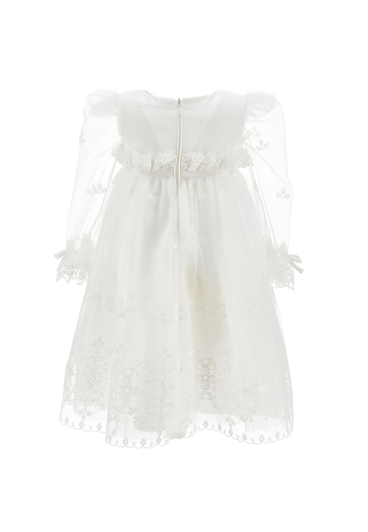 Monnalisa vestito bianco neonata