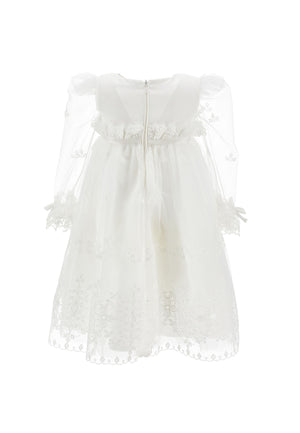Monnalisa vestito bianco neonata
