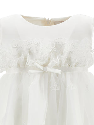 Monnalisa vestito bianco neonata