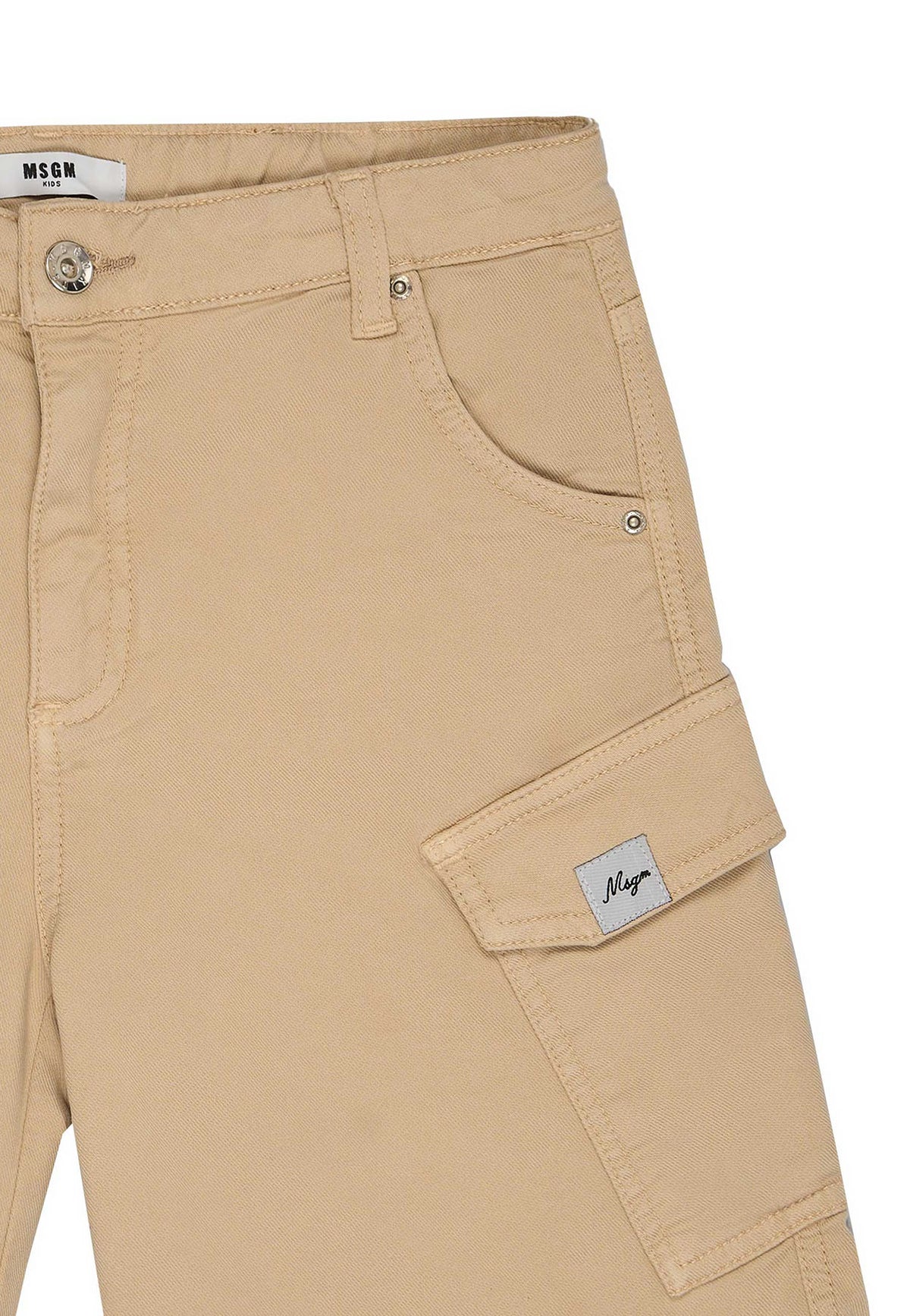 ViaMonte Shop | MSGM bermuda beige bambino in lyocell