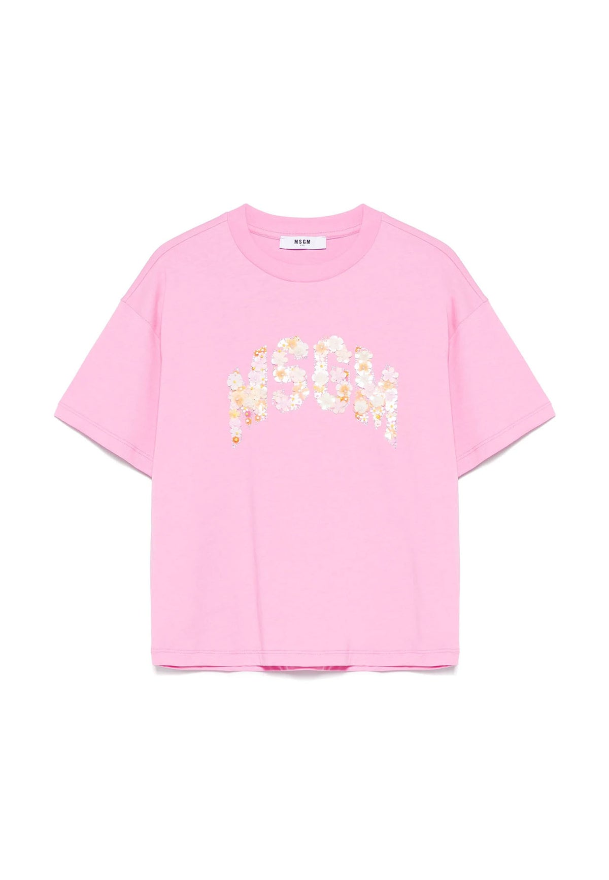 ViaMonte Shop | MSGM t-shirt rosa bambina in cotone