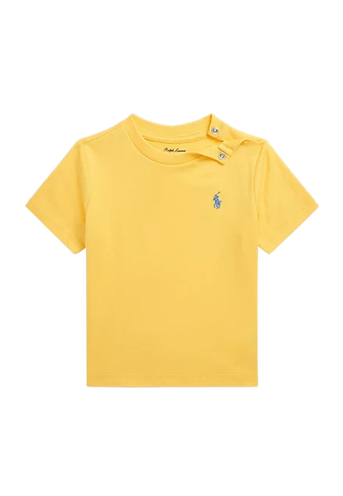 ViaMonte Shop | Ralph Lauren t-shirt gialla neonato in cotone