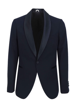 ViaMonte Shop | Simbols abito smoking blu uomo in misto viscosa