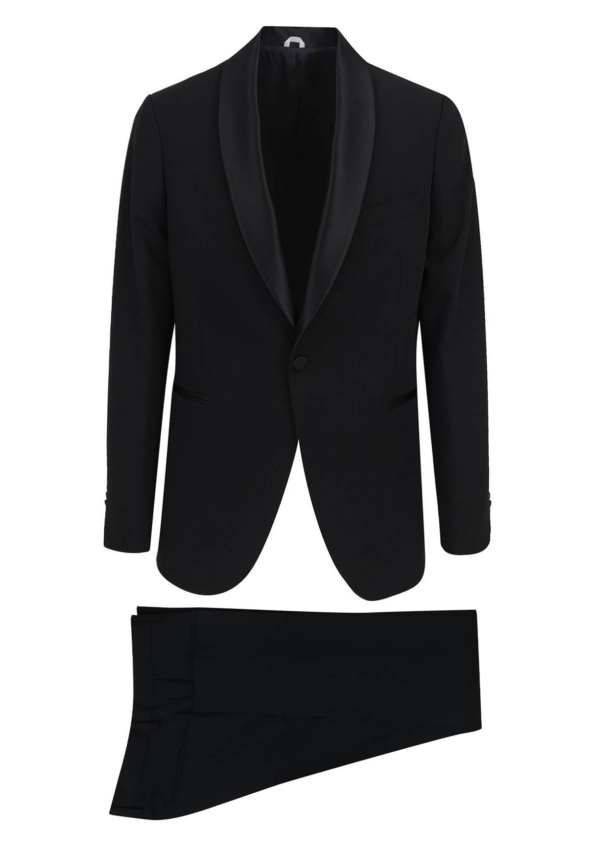 ViaMonte Shop | Simbols abito smoking nero uomo in misto viscosa