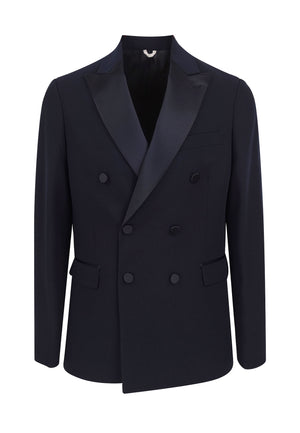 ViaMonte Shop | Simbols abito doppiopetto blu uomo in misto viscosa