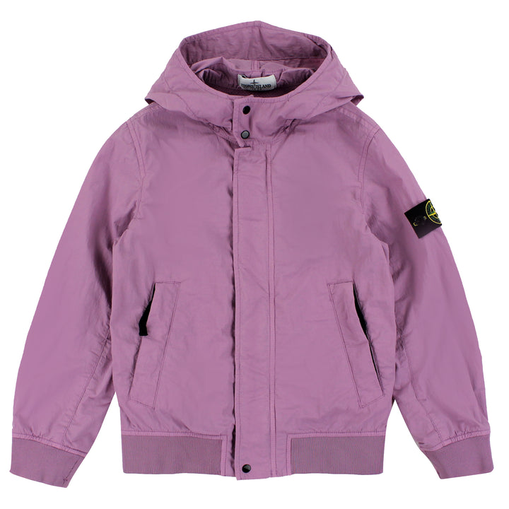 Giubbino bambino Stone Island rosa quarzo in nylon