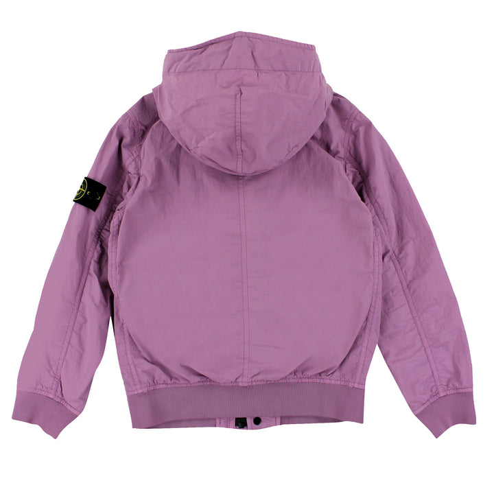 Giubbino bambino Stone Island rosa quarzo in nylon