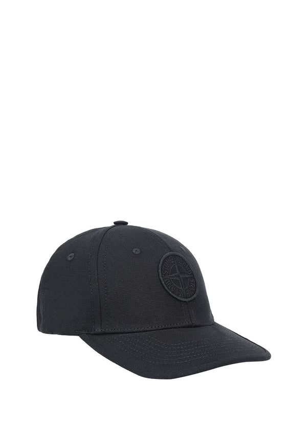 Cappello bambino Stone Island nero in cotone