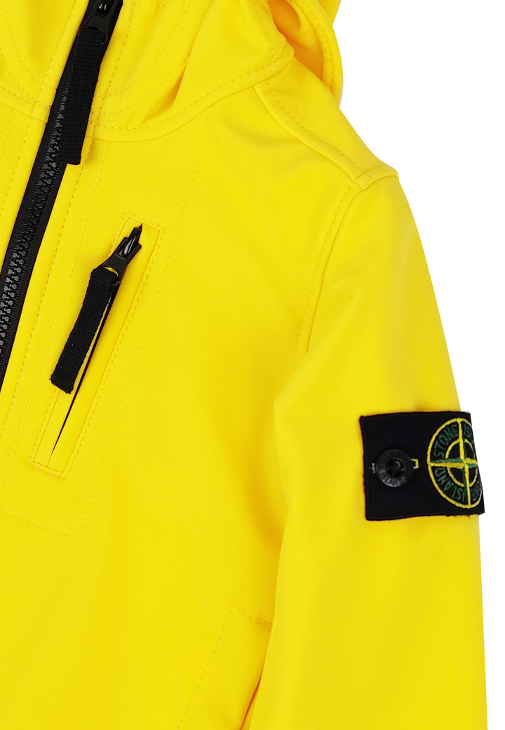 Giubbino bambino Stone Island giallo in tessuto tecnico