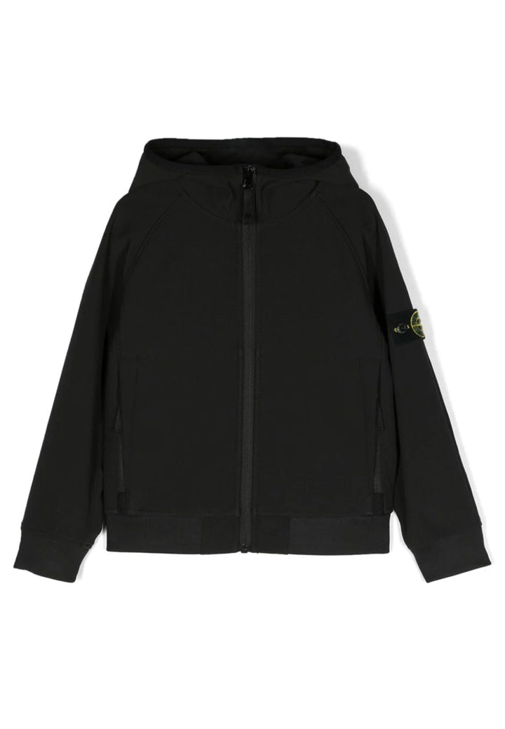 Stone Island giubbino nero bambino in nylon