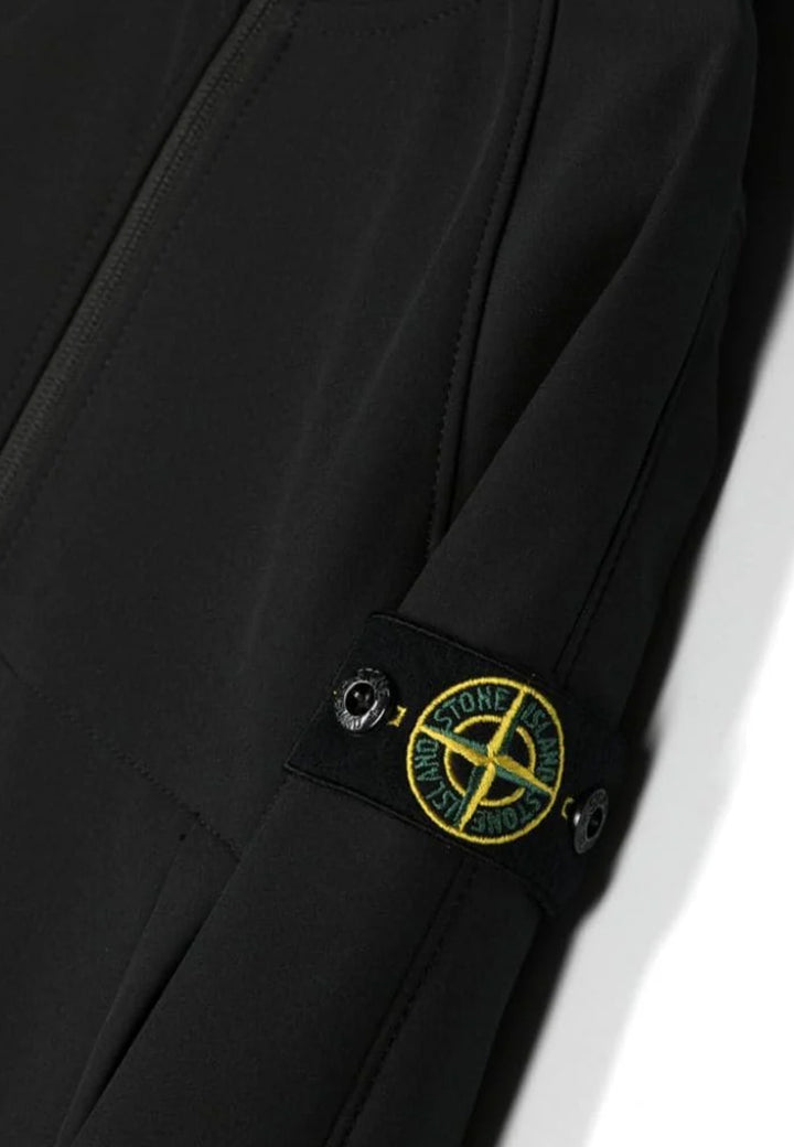 Stone Island giubbino nero bambino in nylon